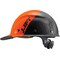 Dax Hard Hats Hard Hat Carbon Fiber Cap Brim 50-50 (Orange/Black) HDC50C-19OC - alternate 4